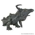 Productafbeelding D&amp;D Replicas of the Realms life-size schuimfiguur Black Dragon Wyrmling 46 cm