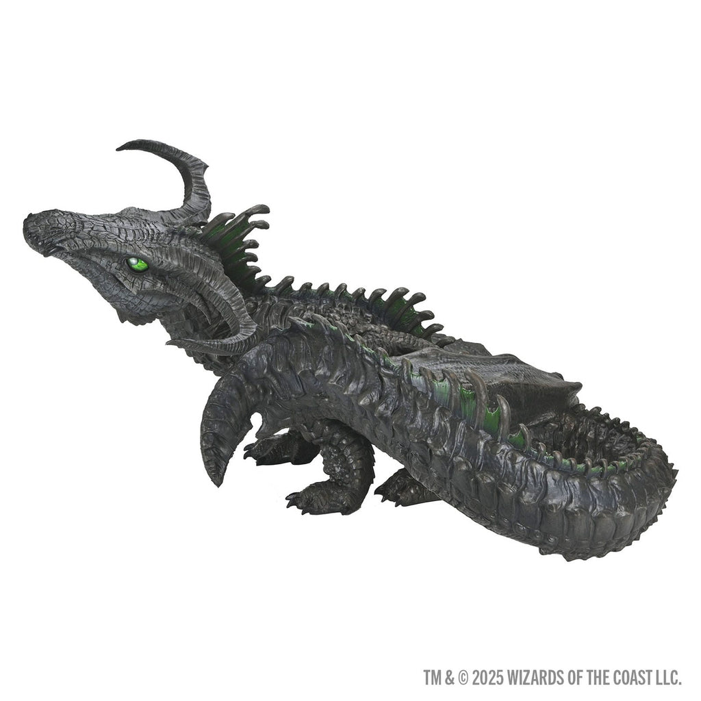 Productafbeelding D&amp;D Replicas of the Realms life-size schuimfiguur Black Dragon Wyrmling 46 cm