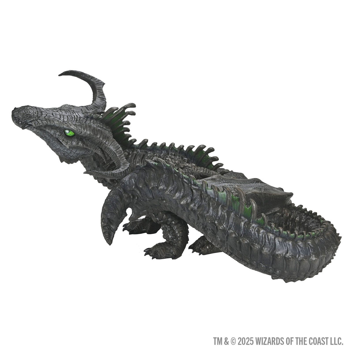Productafbeelding D&amp;D Replicas of the Realms life-size schuimfiguur Black Dragon Wyrmling 46 cm
