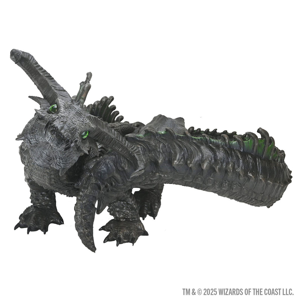 Productafbeelding D&amp;D Replicas of the Realms life-size schuimfiguur Black Dragon Wyrmling 46 cm