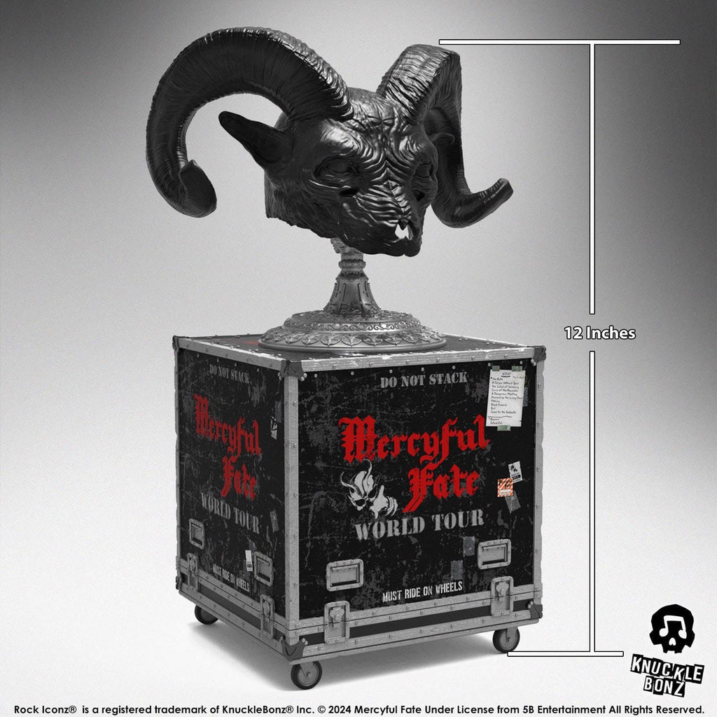 Productafbeelding Mercyful Fate Rock Ikonz On Tour Road Case Statue & Stage Mask Set World Tour