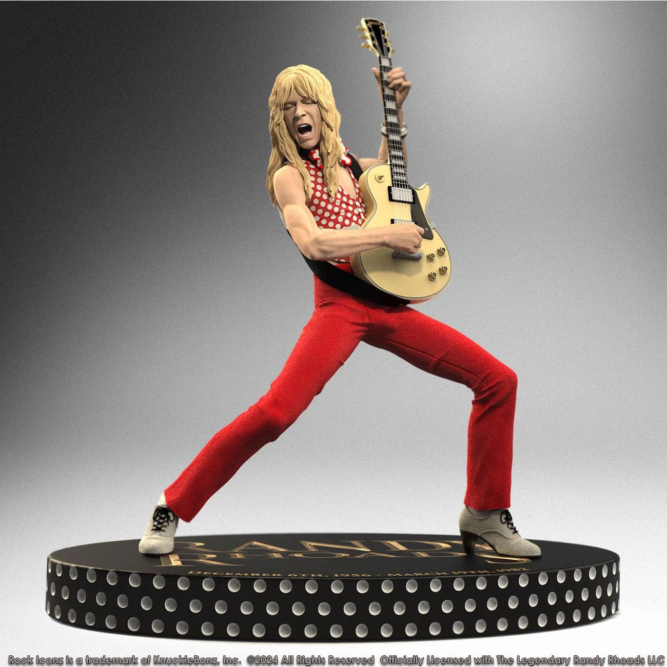 Productafbeelding Randy Rhoads IV Rock Iconz Statue The Early Years Red Version 24 cm