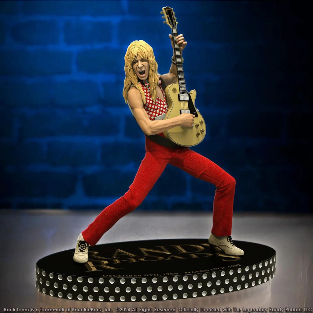 Productafbeelding Randy Rhoads IV Rock Iconz Statue The Early Years Red Version 24 cm
