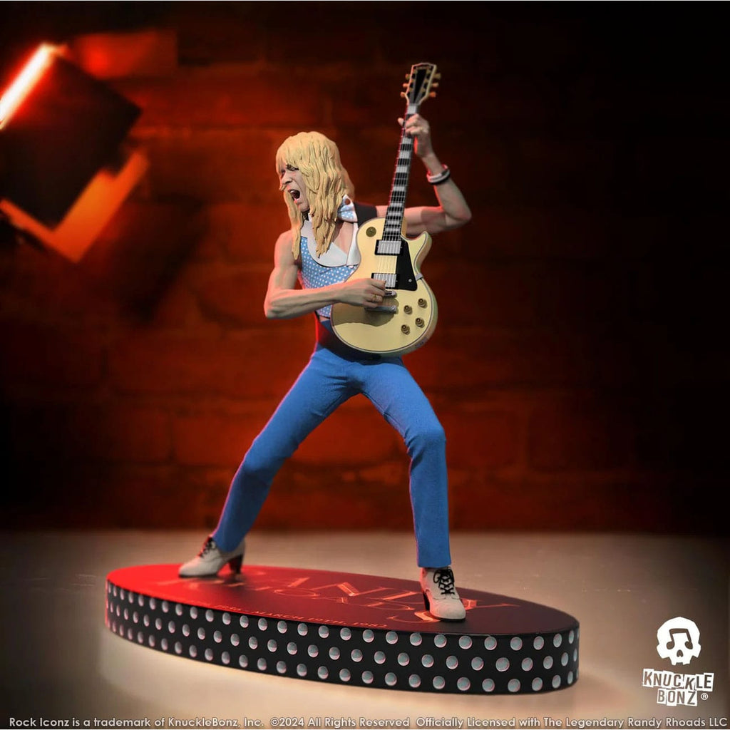 Productafbeelding Randy Rhoads IV Rock Iconz Statue The Early Years Blue Version 24 cm