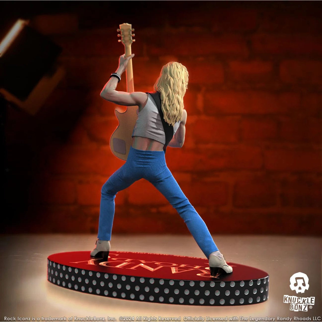 Productafbeelding Randy Rhoads IV Rock Iconz Statue The Early Years Blue Version 24 cm