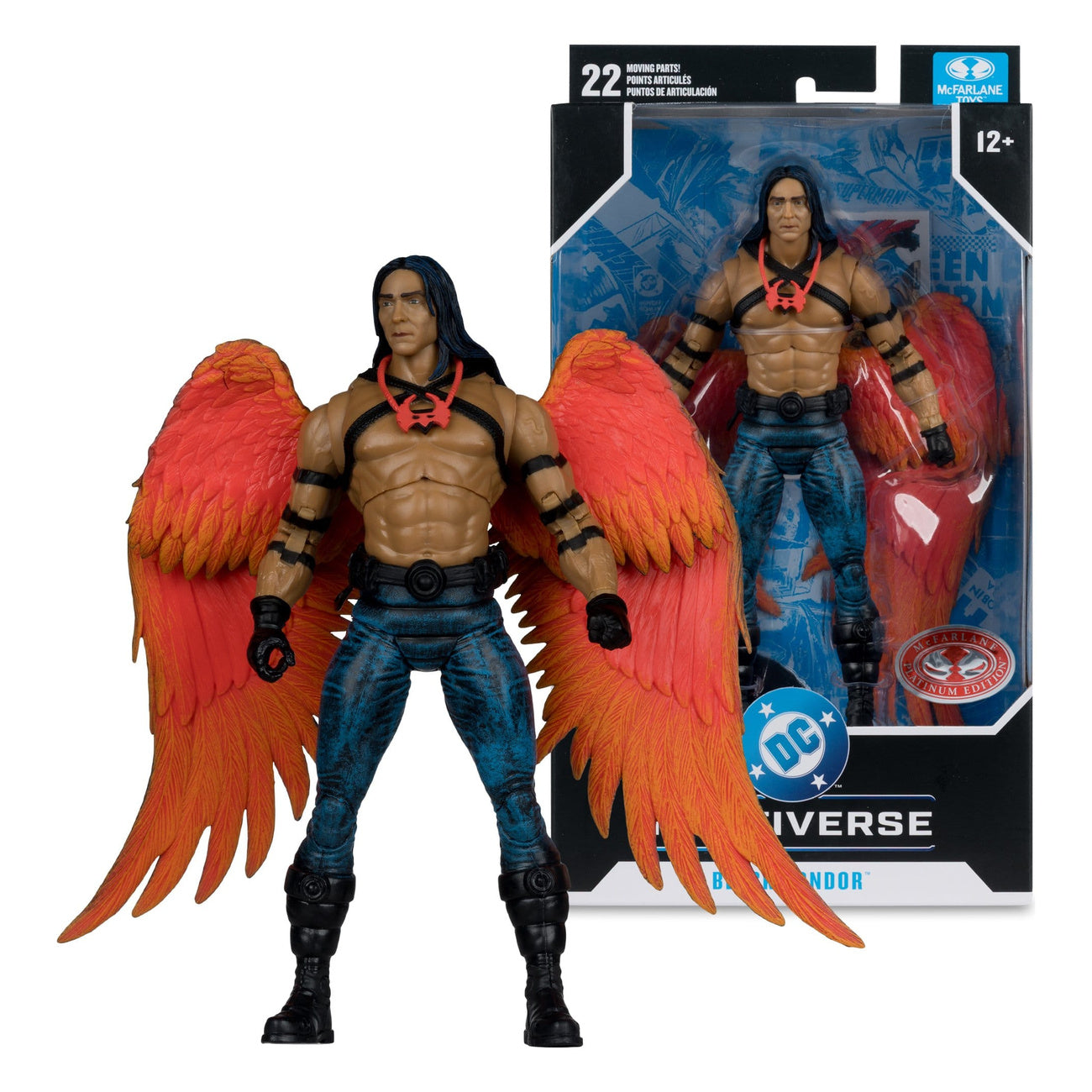 Productafbeelding DC Multiverse actiefiguur Black Condor (DC Classic) (Red Platinum Edition) 27 cm