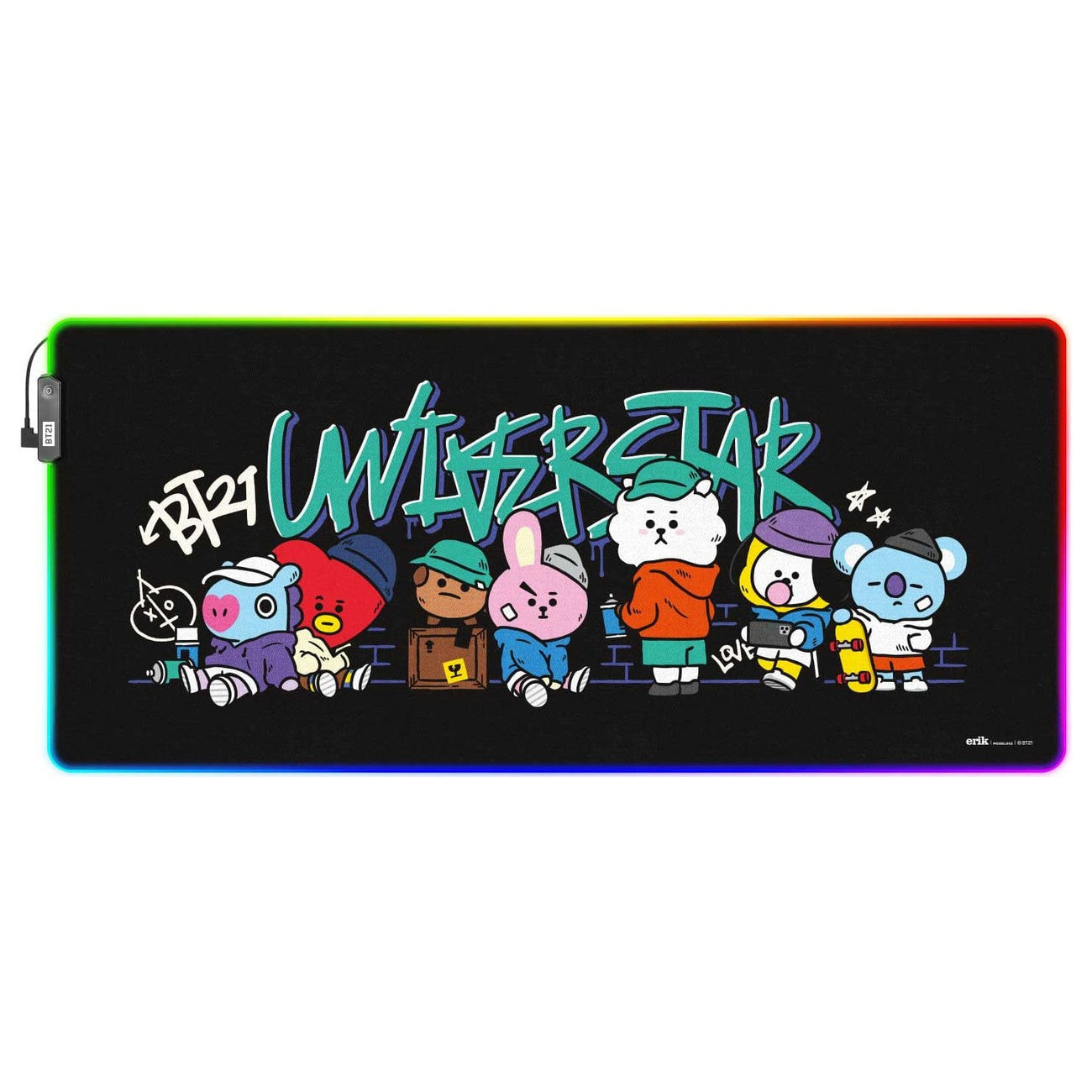 Productafbeelding BT21 LED XXL Muismat 90 x 40 cm