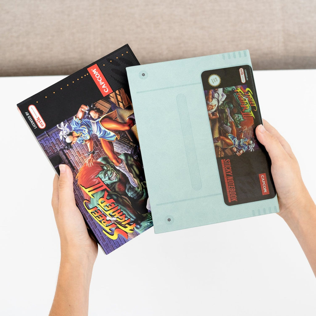 Productafbeelding Street Fighter Premium notitieboek met sticky notes en hoes A5