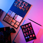 Productafbeelding Street Fighter Premium notitieboek met sticky notes en hoes A5