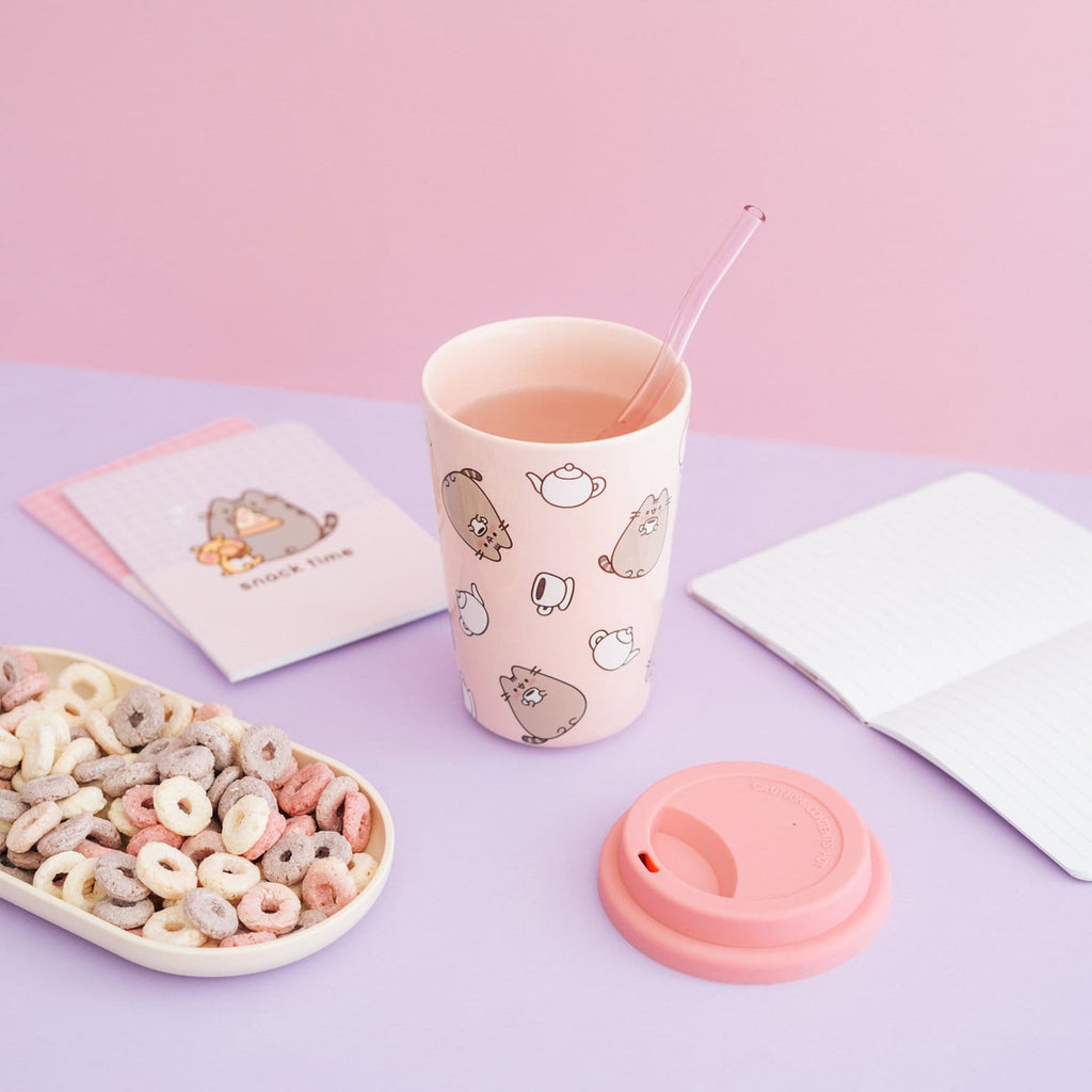 Productafbeelding Pusheen keramische mok met deksel 400 ml