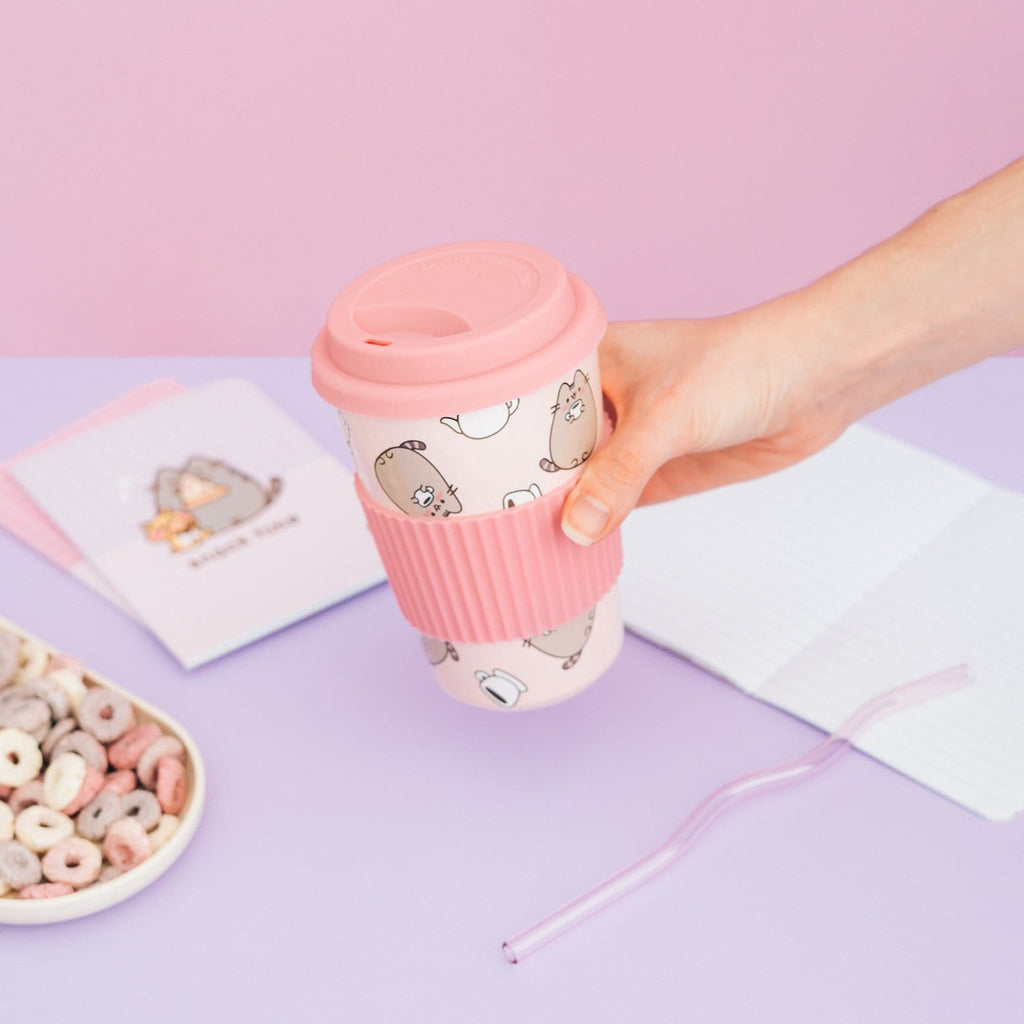 Productafbeelding Pusheen keramische mok met deksel 400 ml
