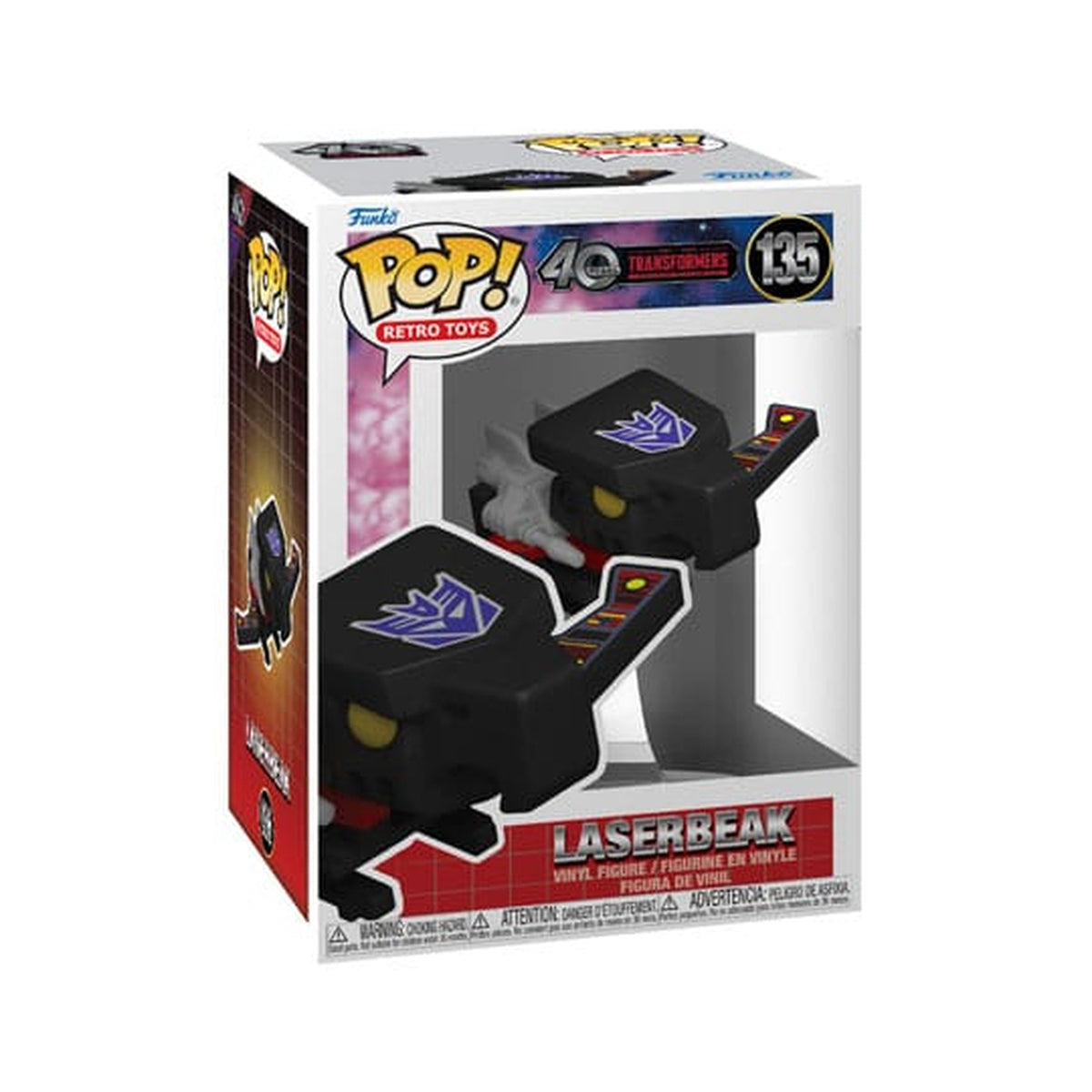 Productafbeelding Transformers Retro Series POP! TV Vinyl Figuur Laserbeak w/CH 9 cm Assortiment (6)