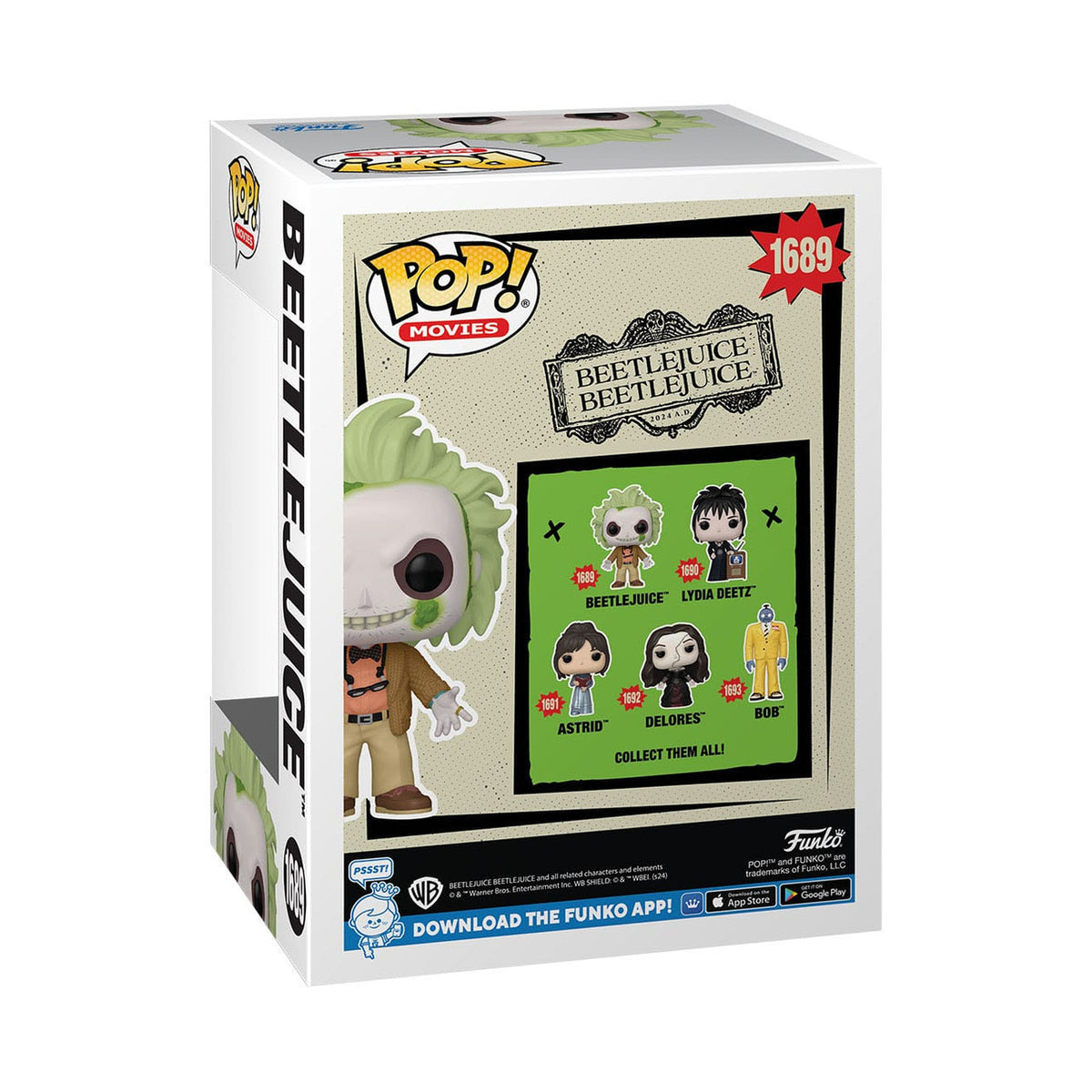 Productafbeelding Beetlejuice 2 POP! Movies vinylfiguur Beetlejuice w/ chase 9 cm assortiment (6)