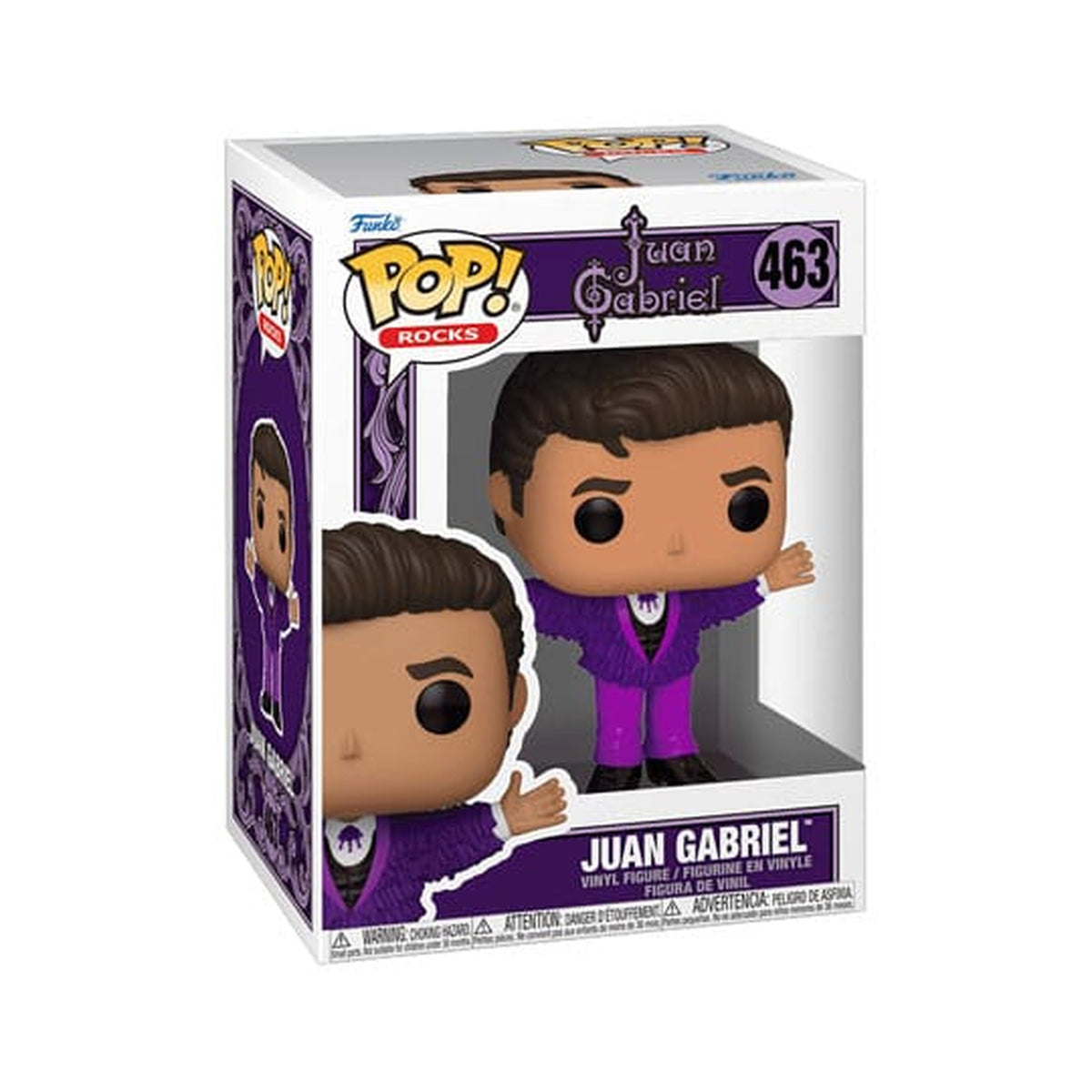 Productafbeelding Juan Gabriel POP! Rocks Vinyl Figuur Paars Outfit 9 cm