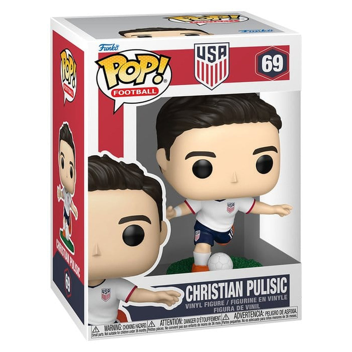 Productafbeelding EFL POP! Football Vinyl Figuur USA - Christian Pulisic 9 cm