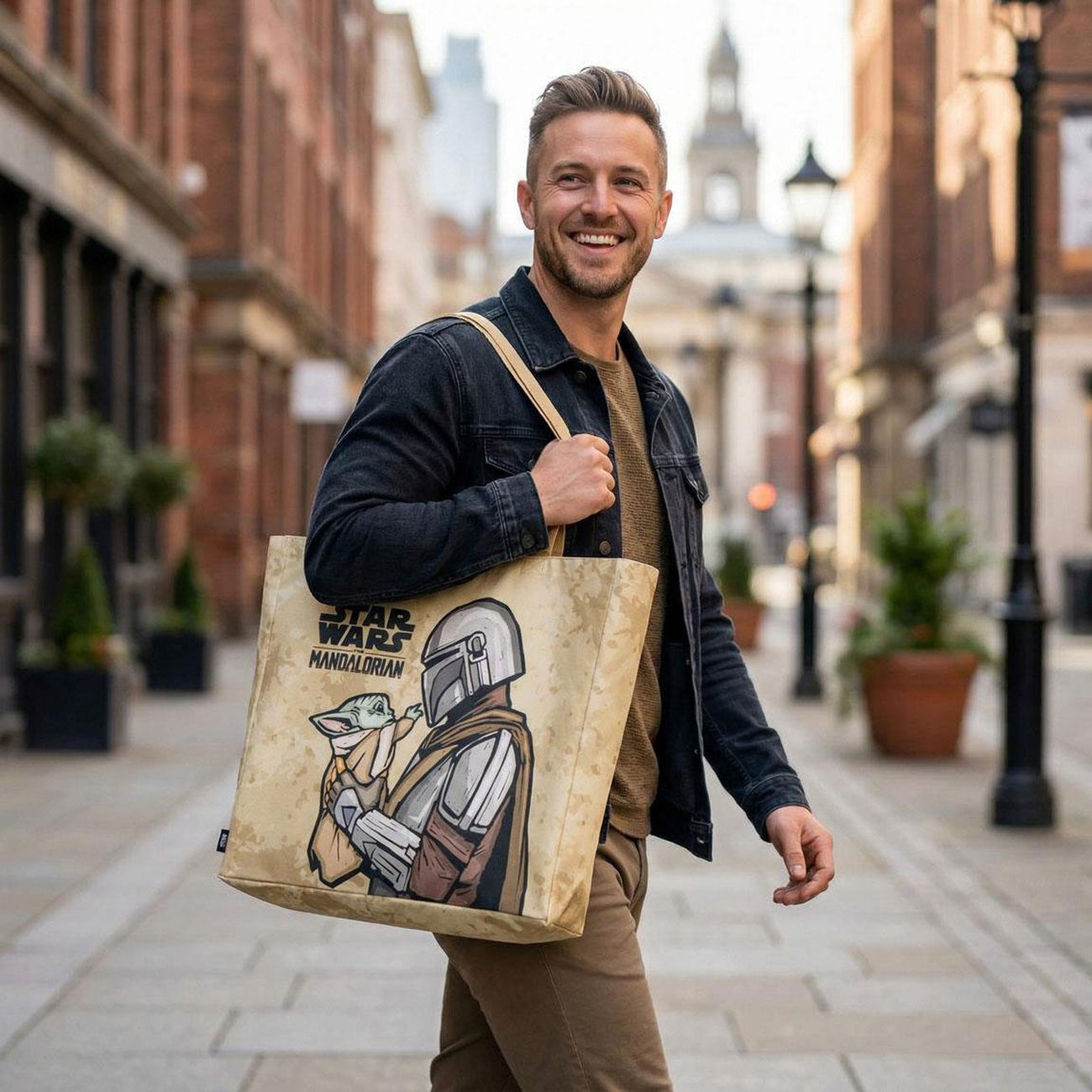 Productafbeelding Grogu en Mando Shopper Tas - Star Wars The Mandalorian & Grogu