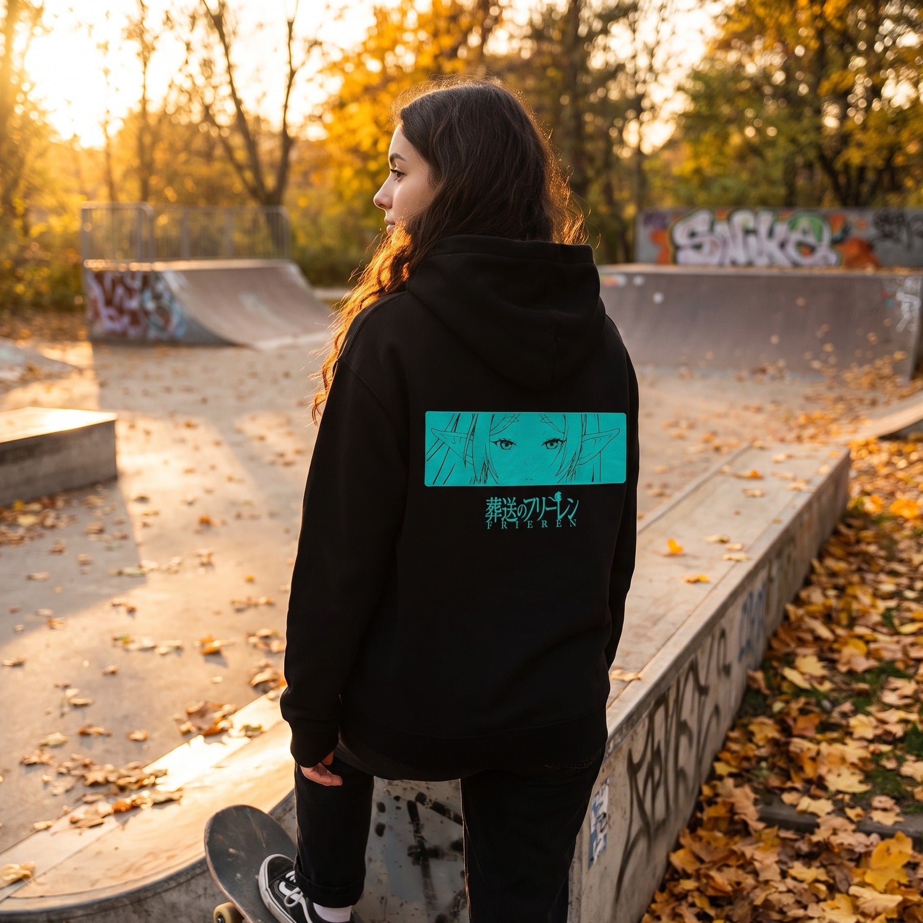 Productafbeelding Frieren - Zwarte hoodie