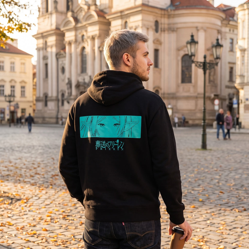 Productafbeelding Frieren - Zwarte hoodie