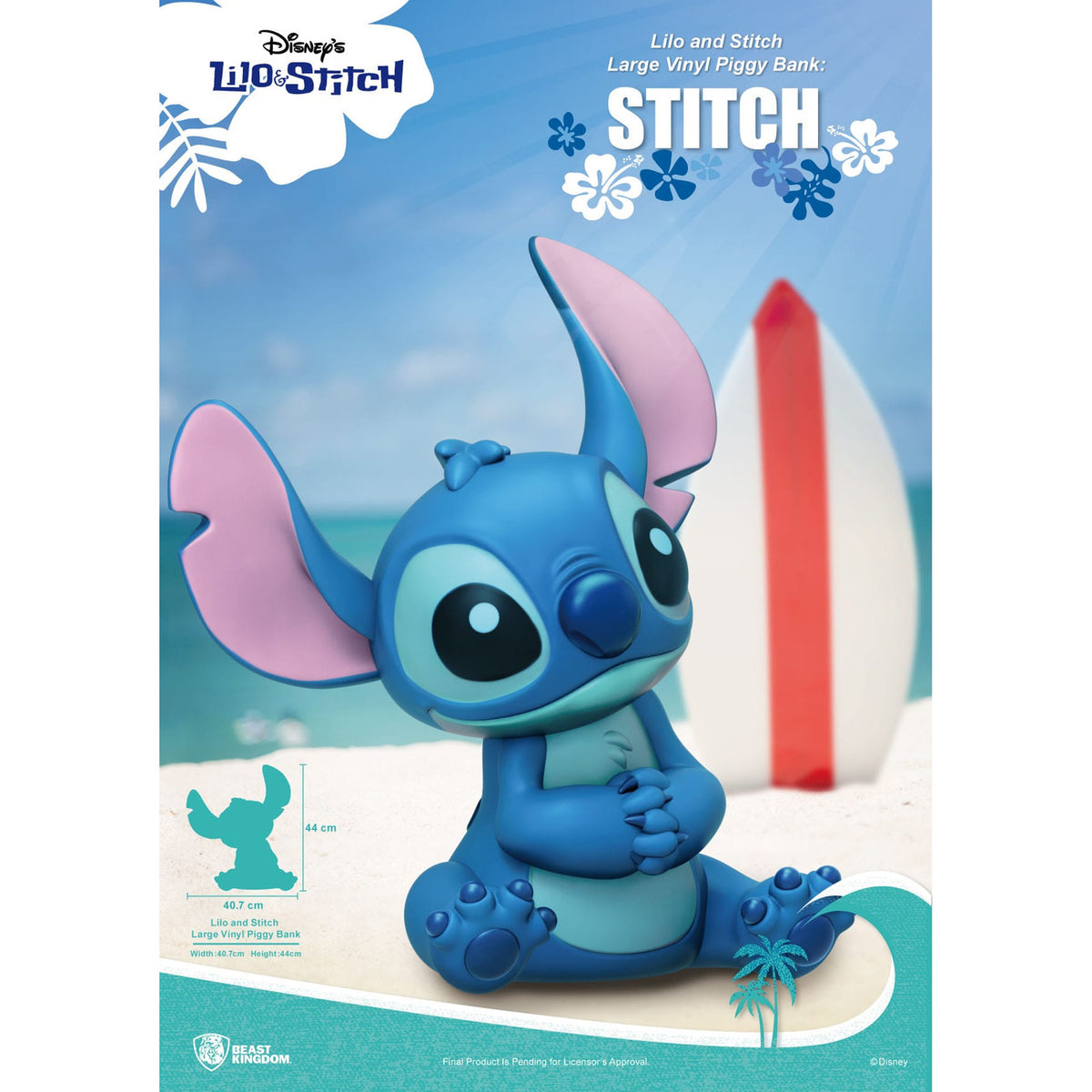 Productafbeelding Lilo & Stitch Piggy vinyl spaarpot Stitch 44 cm