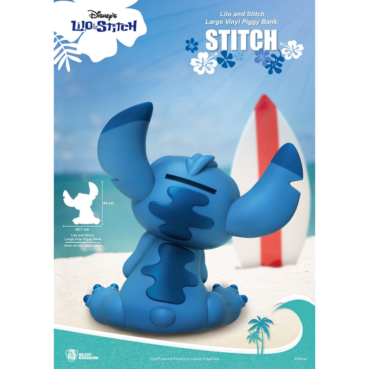 Productafbeelding Lilo & Stitch Piggy vinyl spaarpot Stitch 44 cm