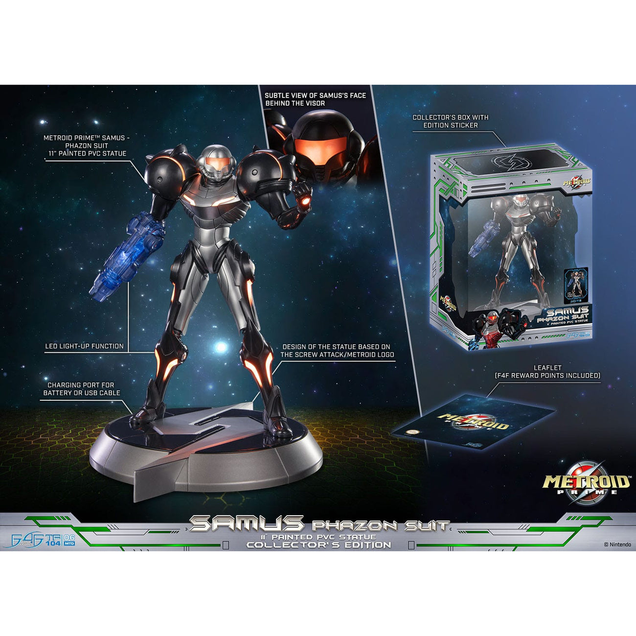 Productafbeelding Metroid Prime PVC Beeld Samus Phazon Suit Collectors