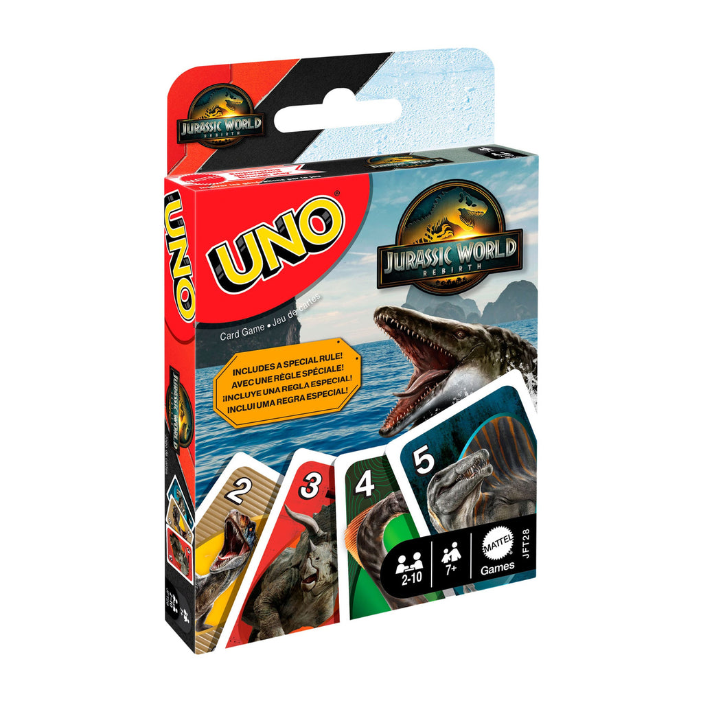Productafbeelding Jurassic World: De Wedergeboorte UNO Kaartspel