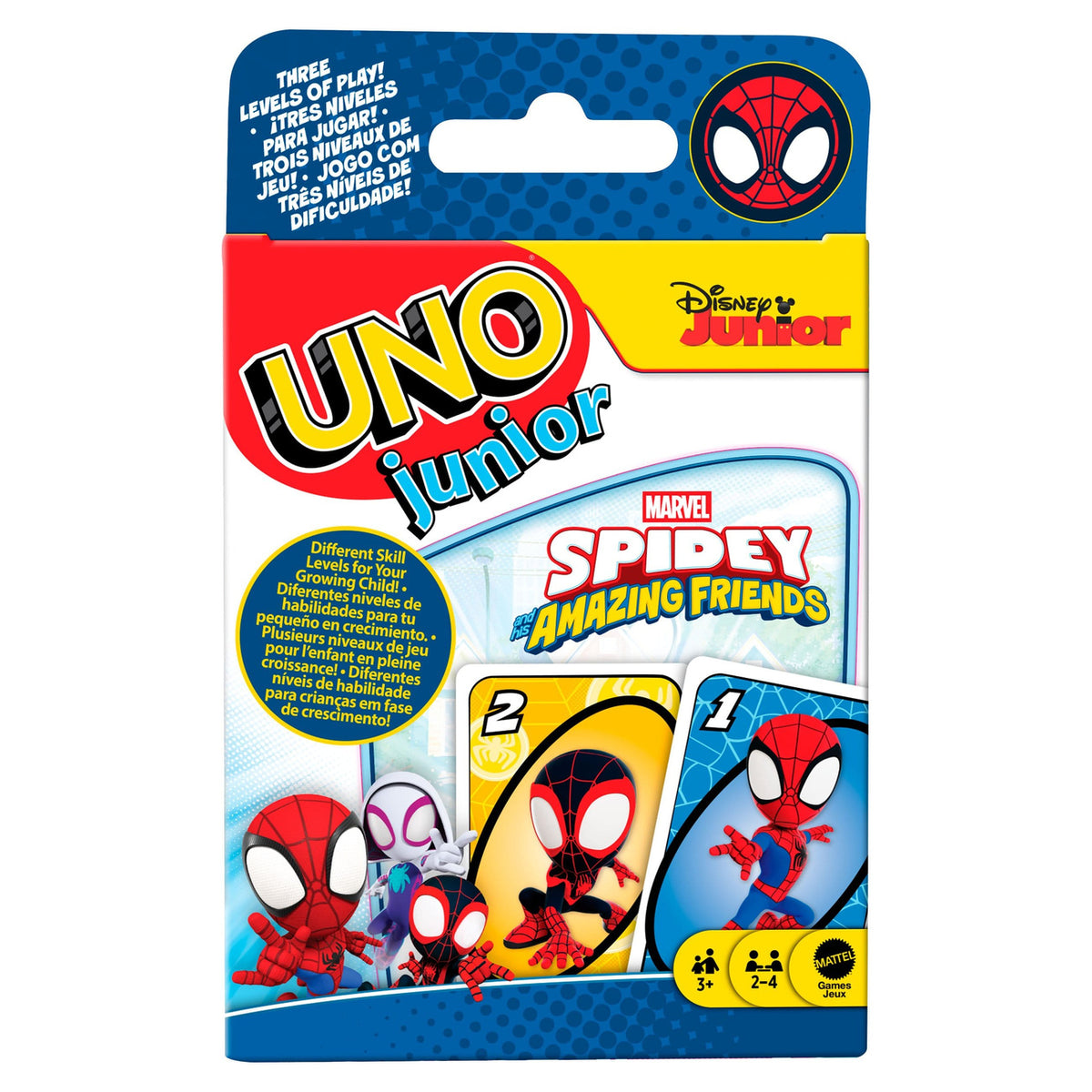 Productafbeelding Spidey & His Amazing Friends UNO Junior Kaartspel