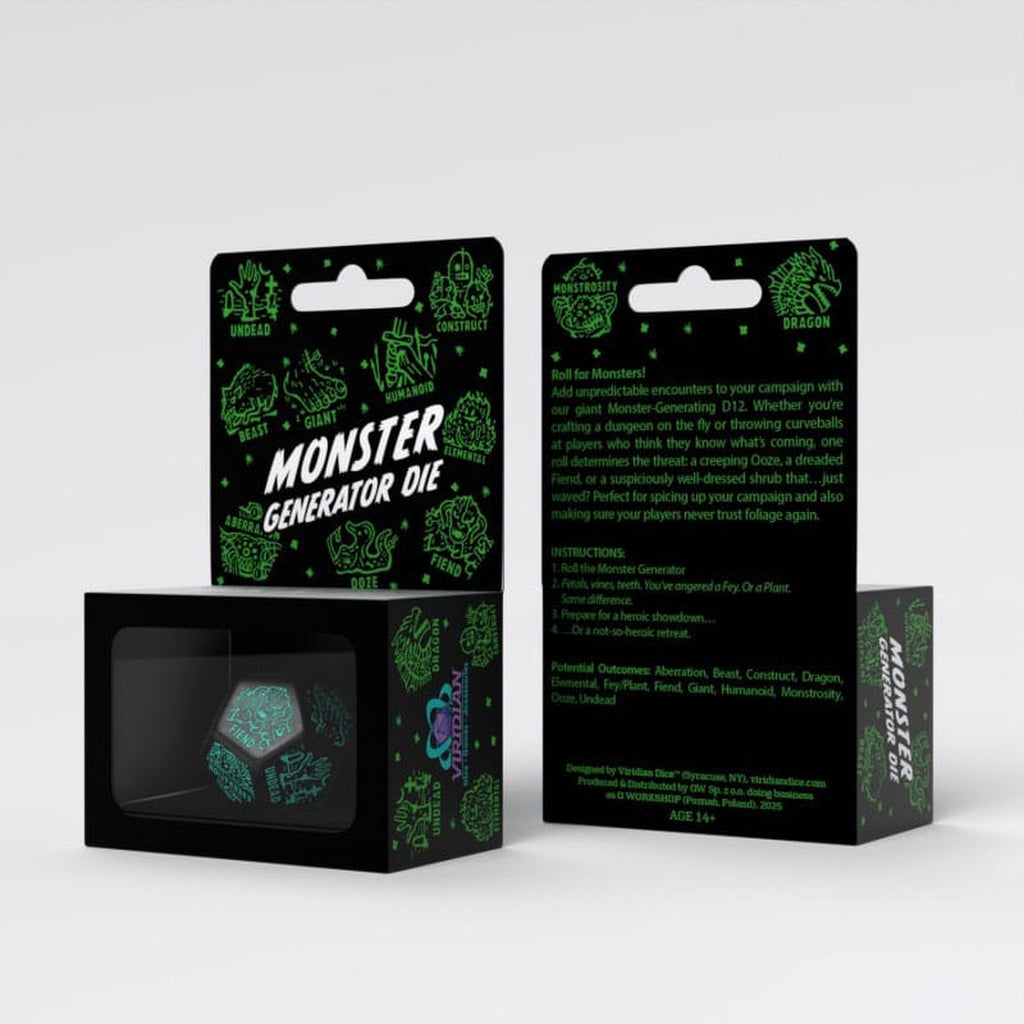 Product image Viridian Dice Jumbo Monster Generator D12 Die