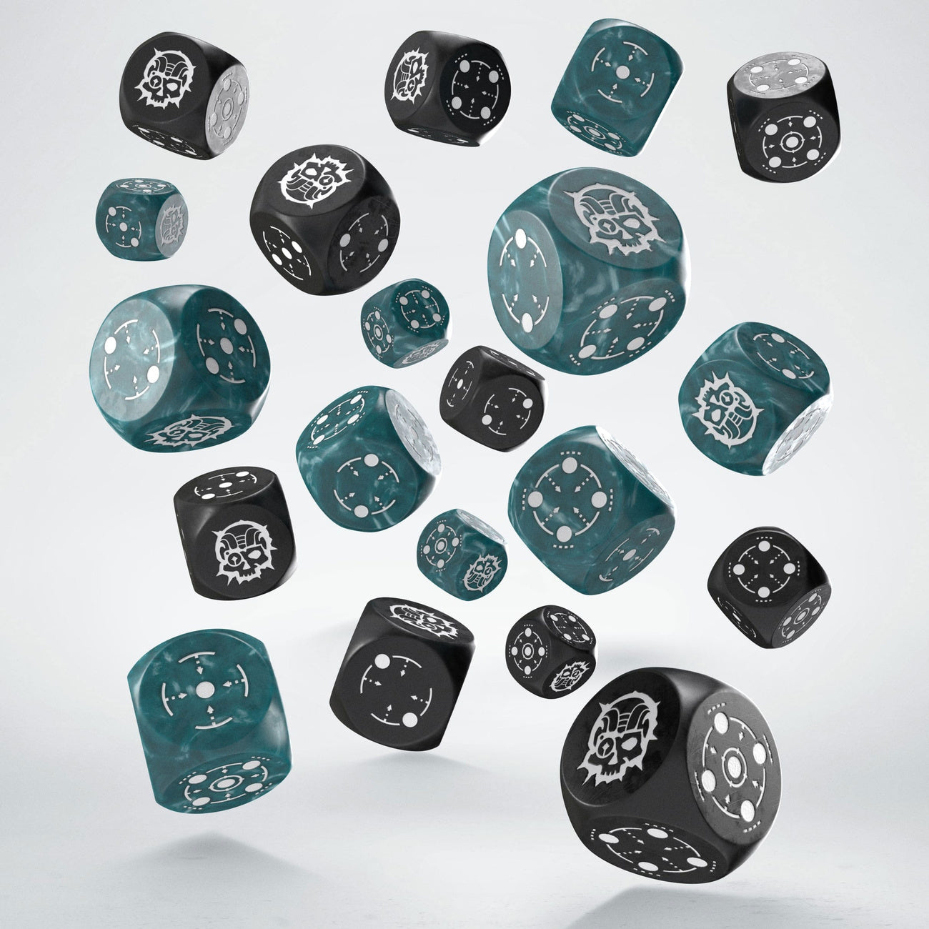 Productafbeelding Crosshairs Compact D6 dobbelstenset Stormachtig & Zwart (20)