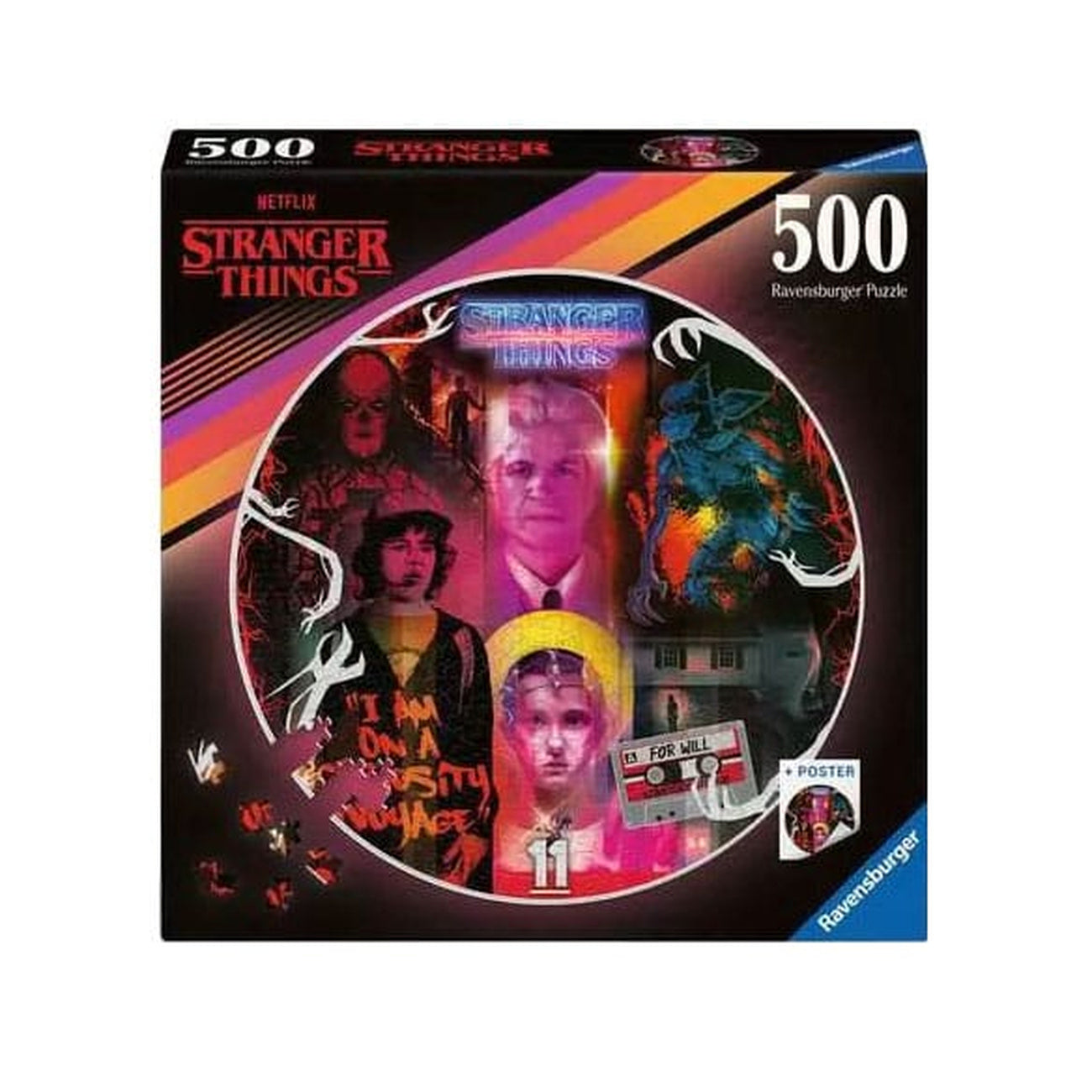 Productafbeelding Stranger Things Rond Puzzel Friends Don't Lie (500 Stukjes)