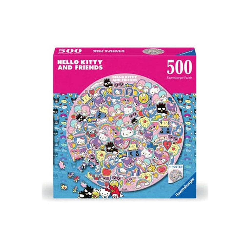 Productafbeelding Hello Kitty and Friends Rond Puzzel (500 Stukjes)