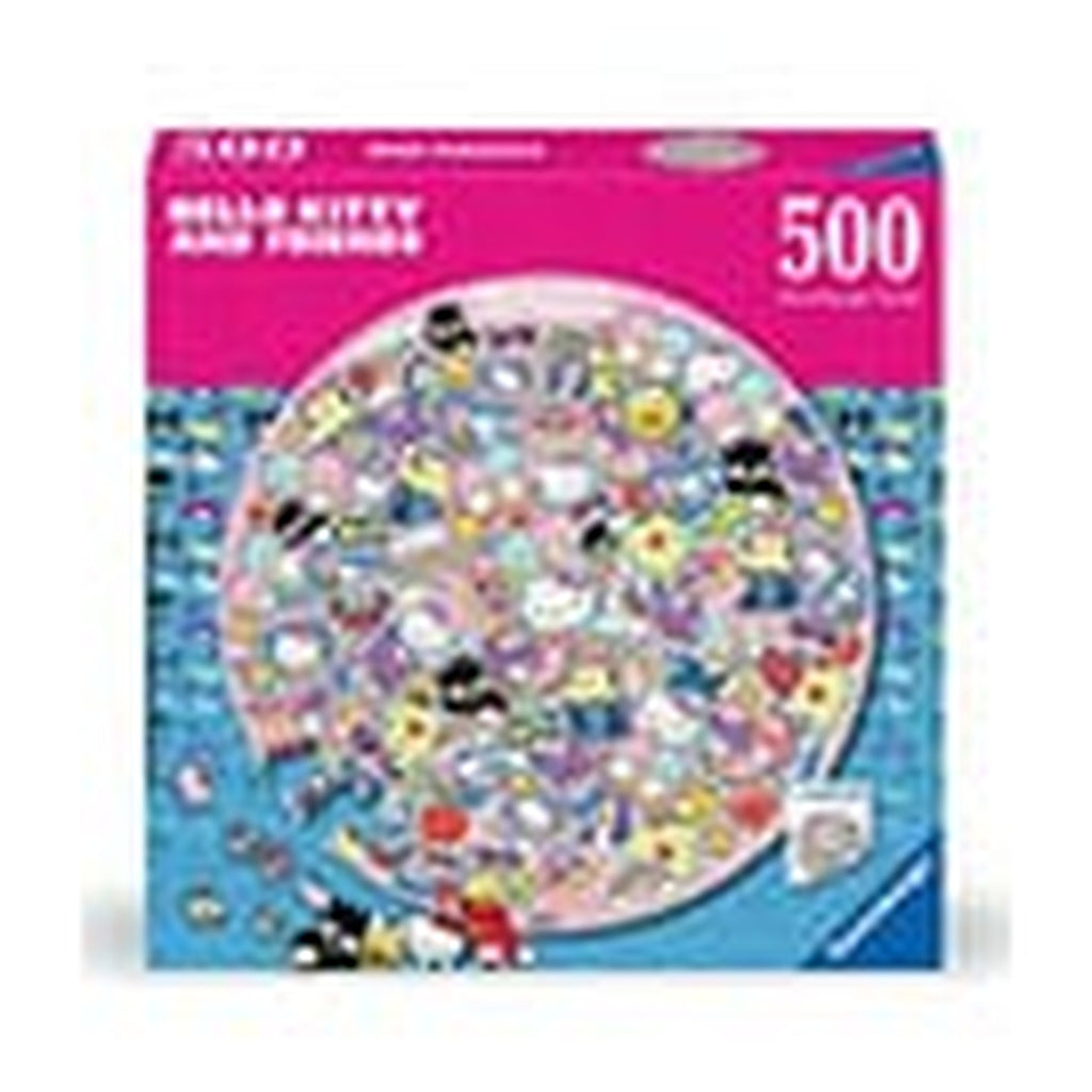 Productafbeelding Hello Kitty and Friends Rond Puzzel (500 Stukjes)