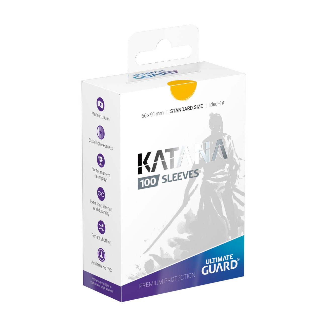 Productafbeelding Ultimate Guard Katana Sleeves Standaardformaat (100) - Geel