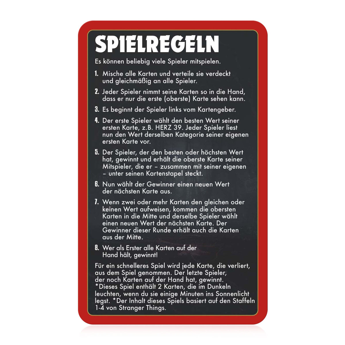 Productafbeelding Stranger Things Kaartspel Top Trumps Collectables