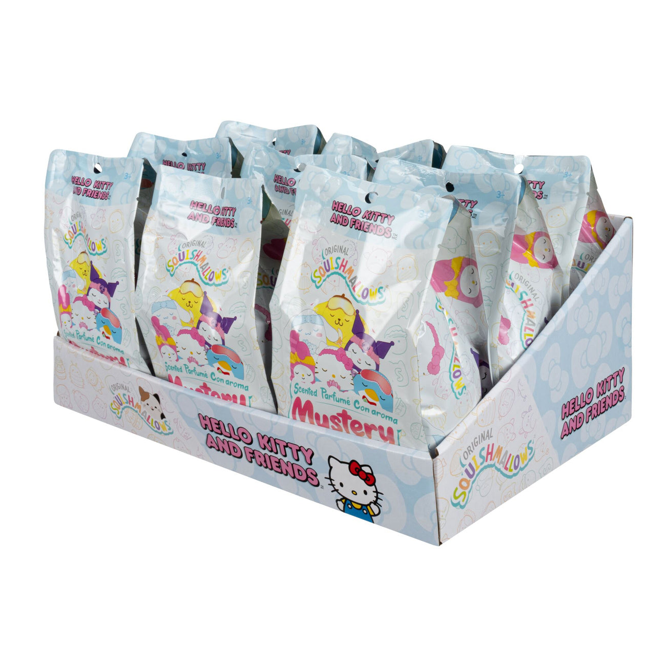 Productafbeelding Hello Kitty and Friends – Mystery Squishmallows pluchen figuren display