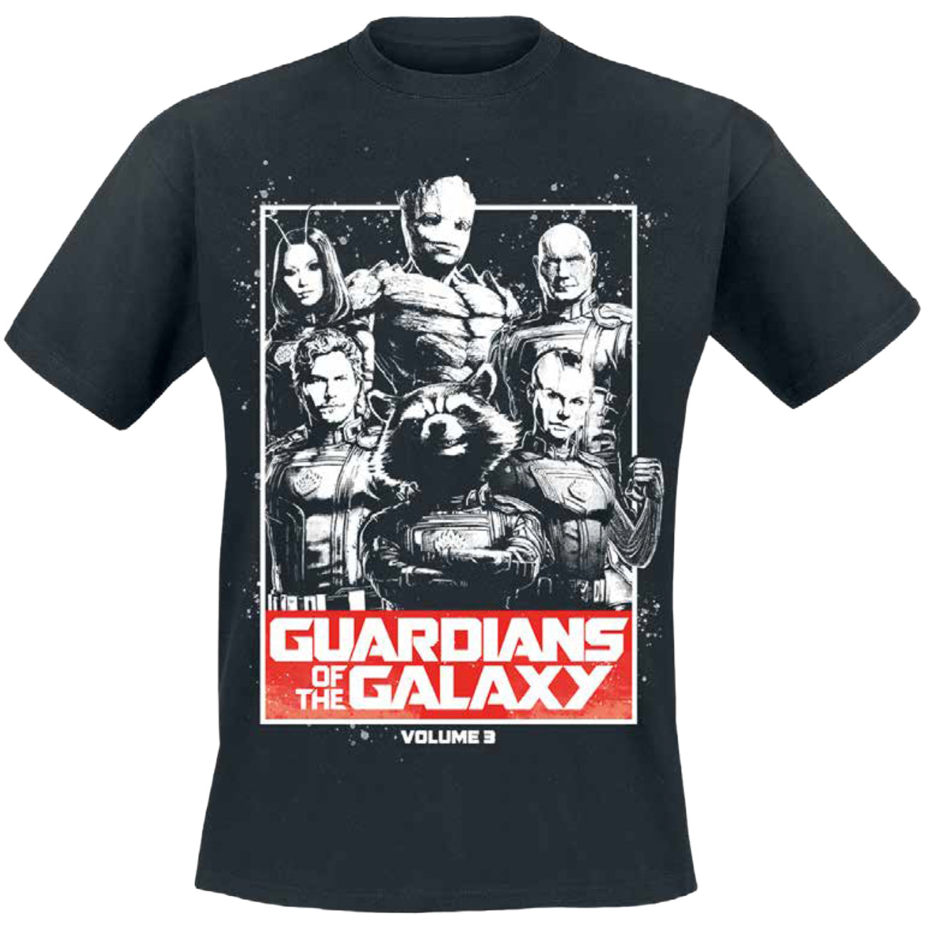 Productafbeelding Guardians Vol. 3 T-shirt zwart - Guardians of the Galaxy