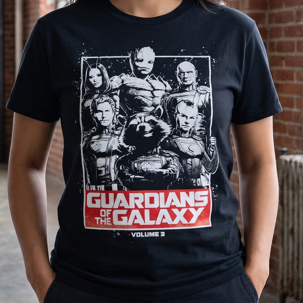 Productafbeelding Guardians Vol. 3 T-shirt zwart - Guardians of the Galaxy