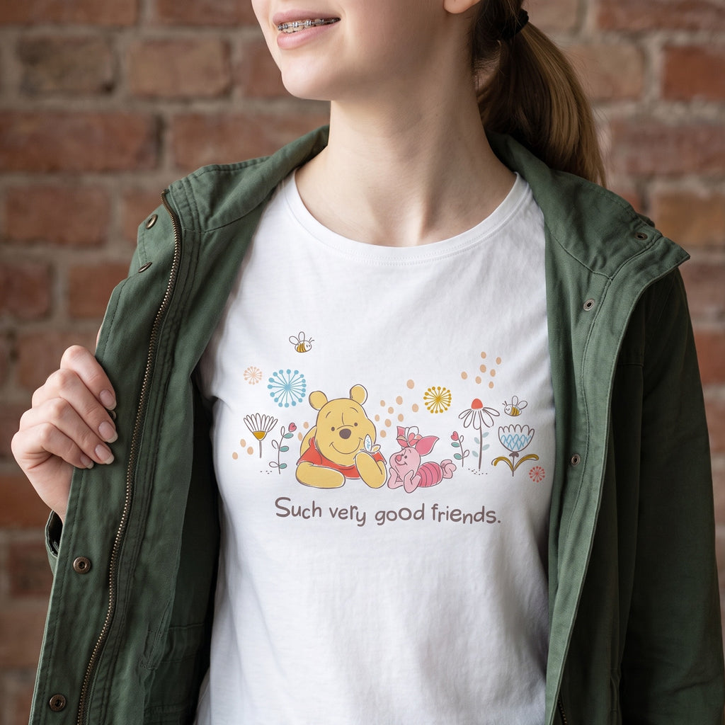 Productafbeelding Winnie de Poeh - Good Friends Dames T-shirt wit