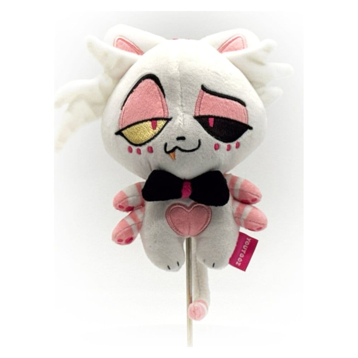Productafbeelding Hazbin Hotel - Angel Dust Kitty pluchen sleutelhanger