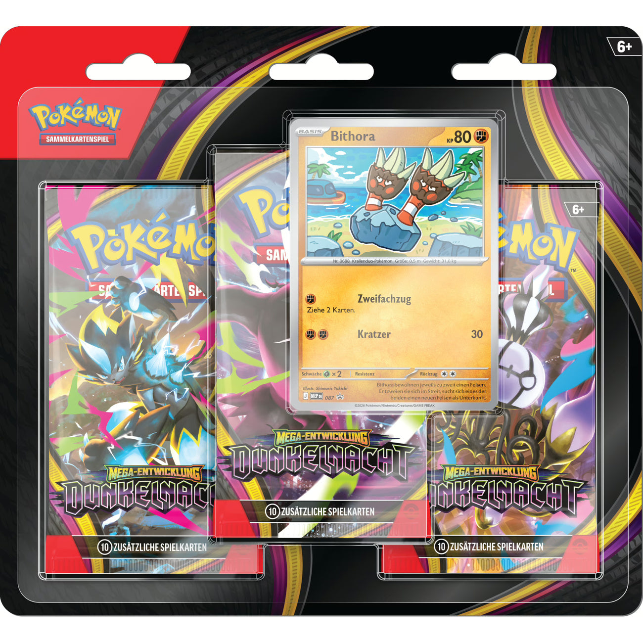 Productafbeelding Pokémon - Mega-Evolutie Donkere Nacht 3-pack Blister