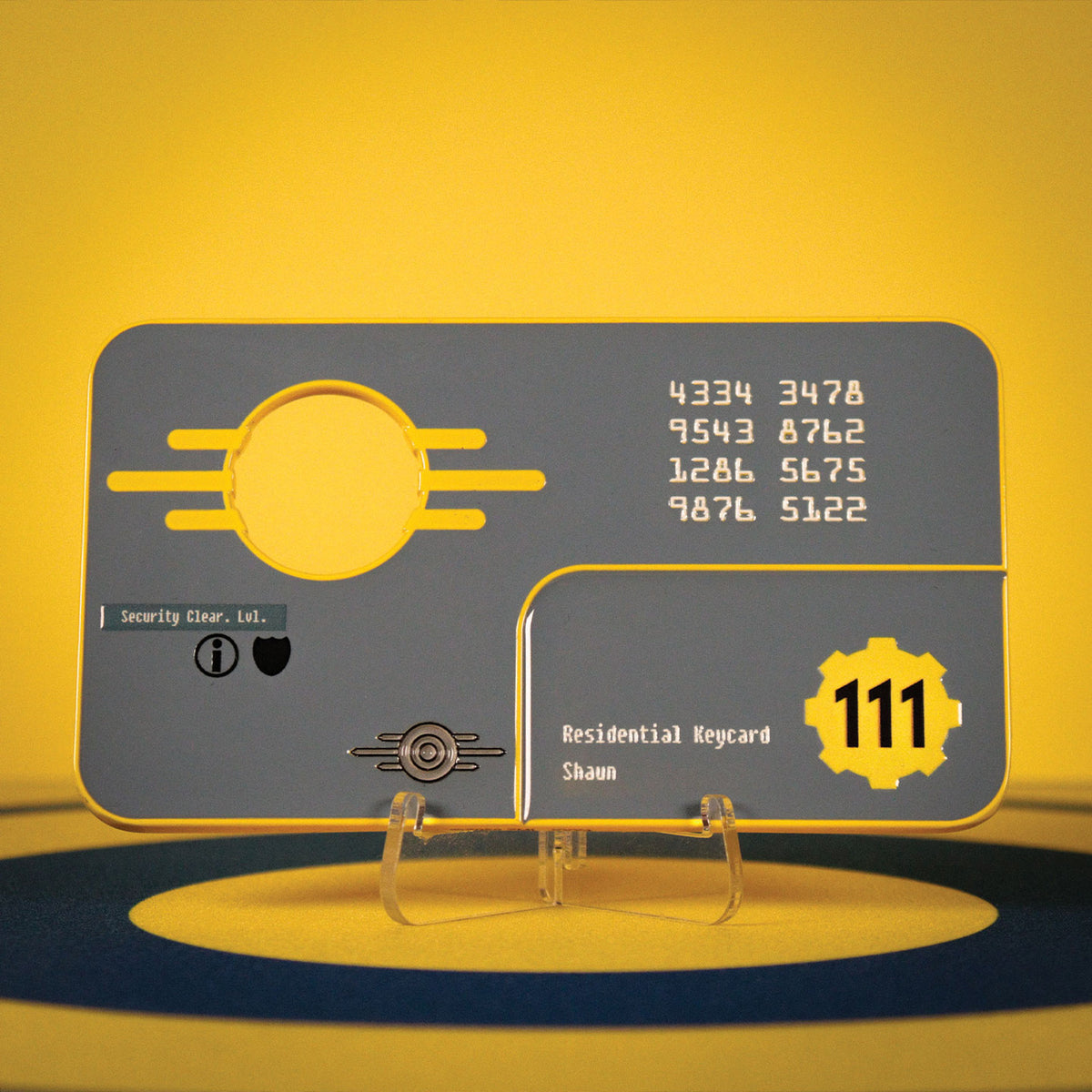 Productafbeelding Fallout 4 - Vault 111 Security Keycard Replica Limited Edition