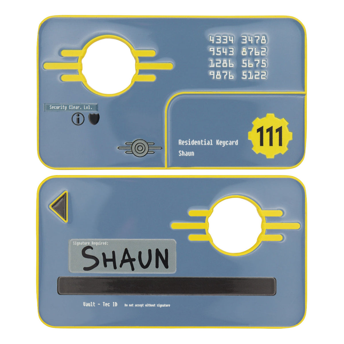 Productafbeelding Fallout 4 - Vault 111 Security Keycard Replica Limited Edition