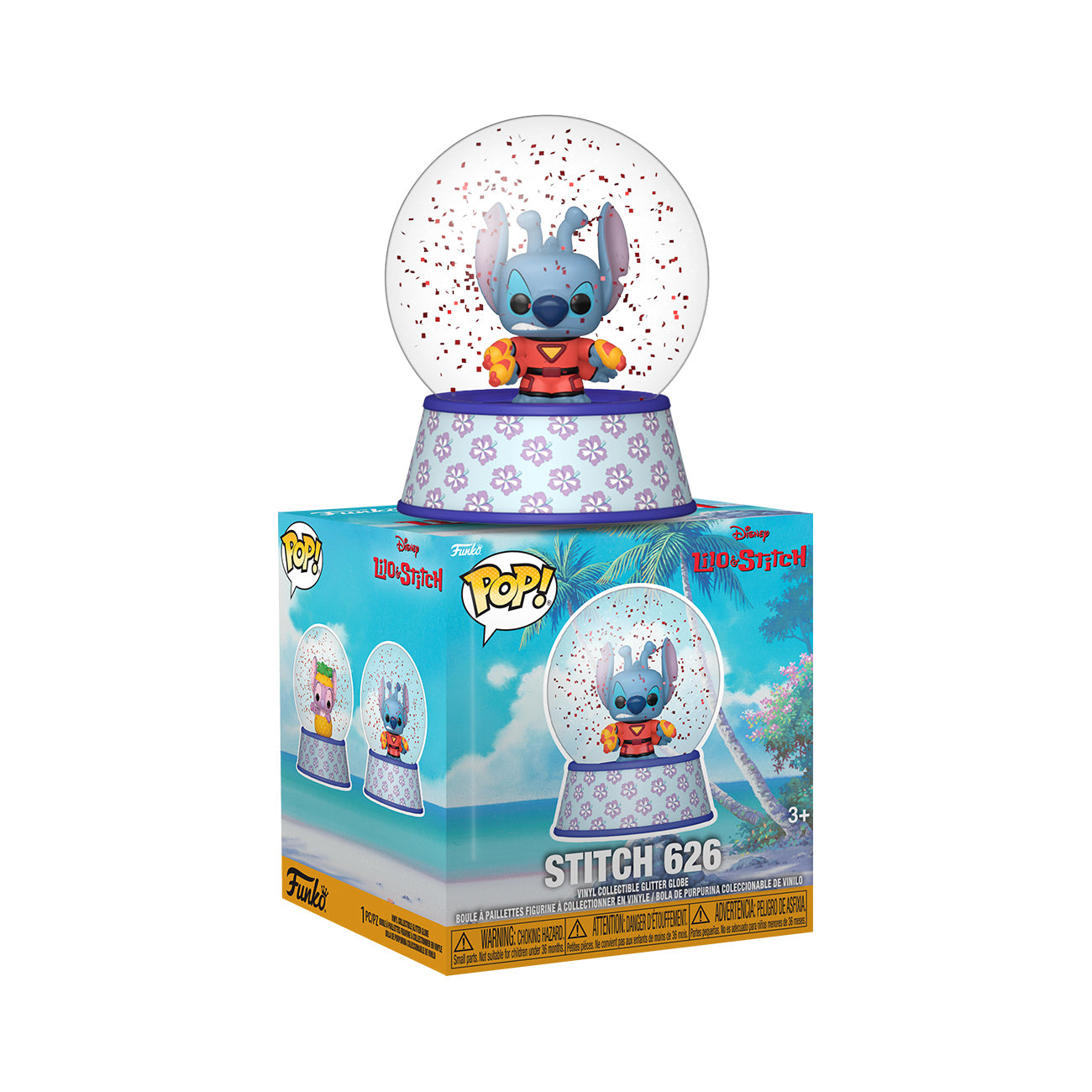Productafbeelding Stitch Funko Pop Mystery Glitter Sneeuwbol 12-delig Display - Lilo & Stitch