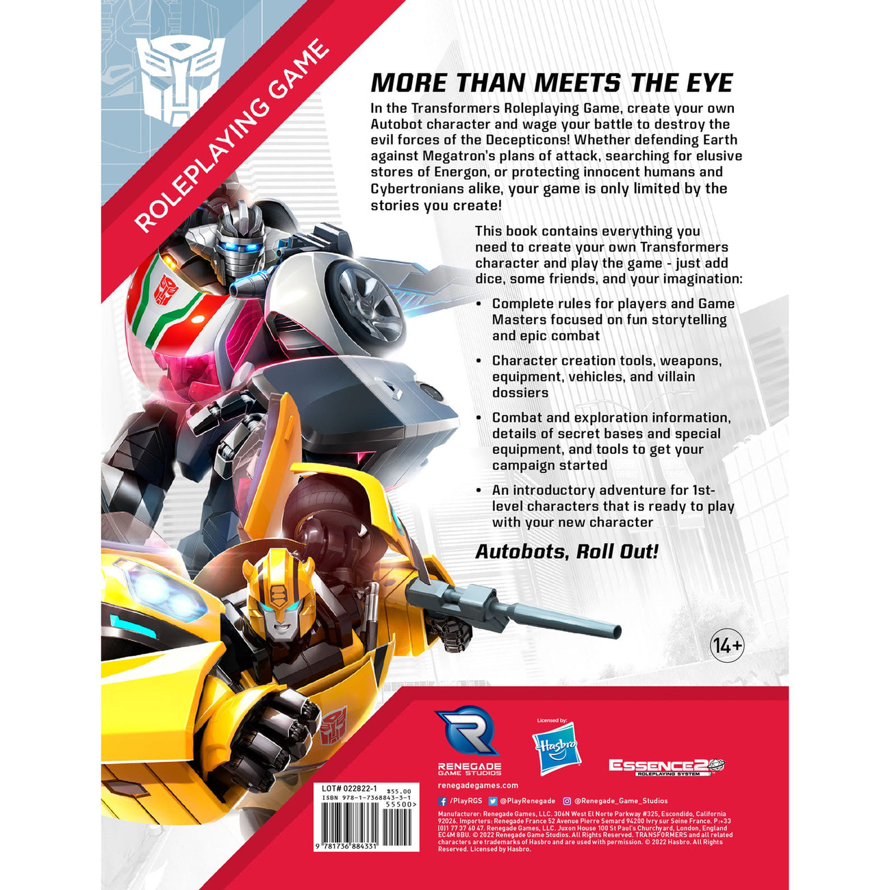 Productafbeelding Transformers RPG Basisboek *Engelse versie*