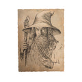 Productafbeelding The Hobbit Kunstdruk Portret van Gandalf de Grijze 21 x 28