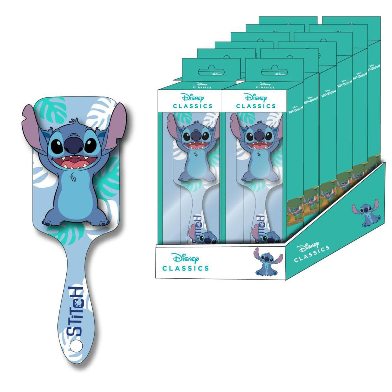 Productafbeelding Lilo & Stitch Haarborstel Stitch Happy