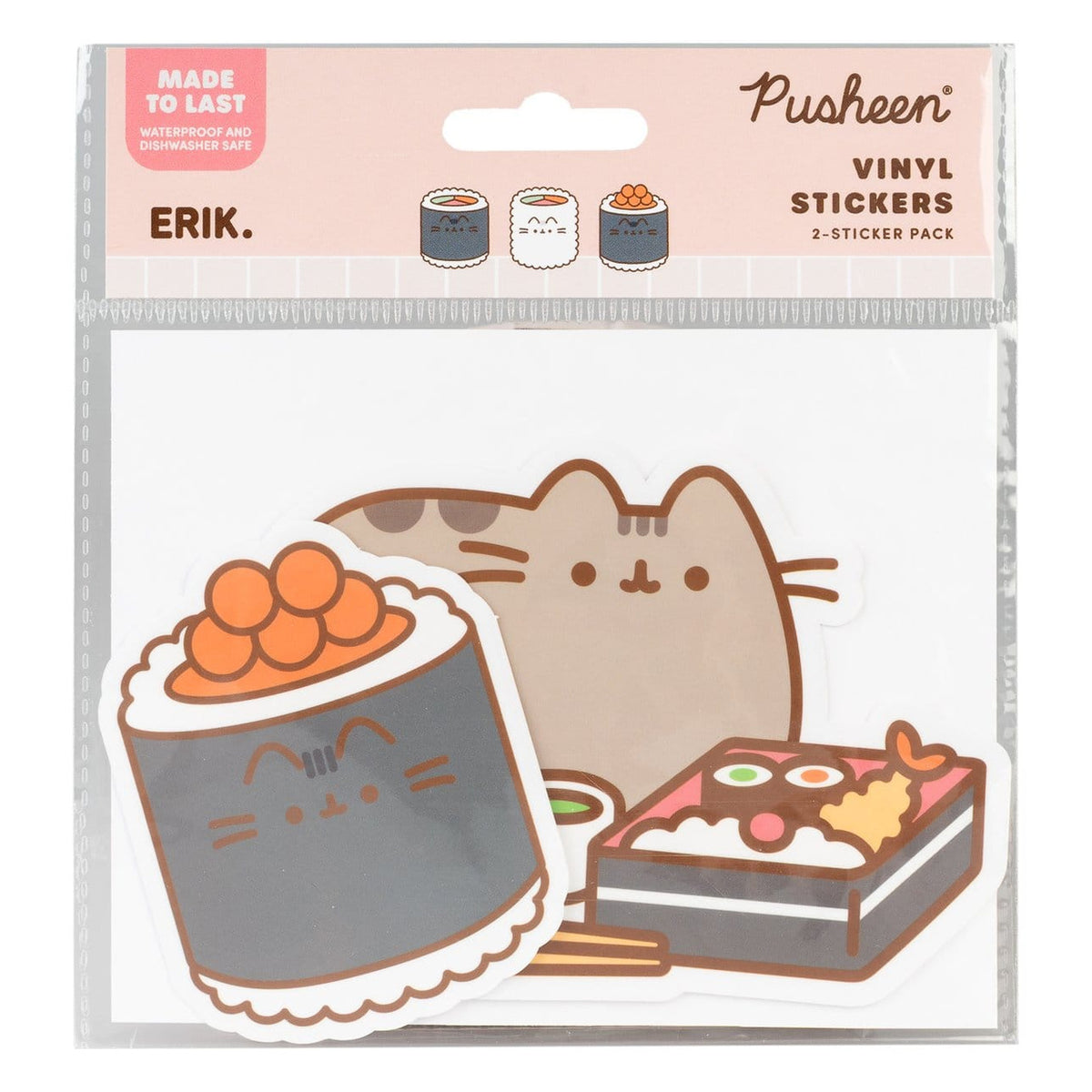 Productafbeelding Pusheen Vinylstickers Sushi Roll Vol. 5 Set van 2