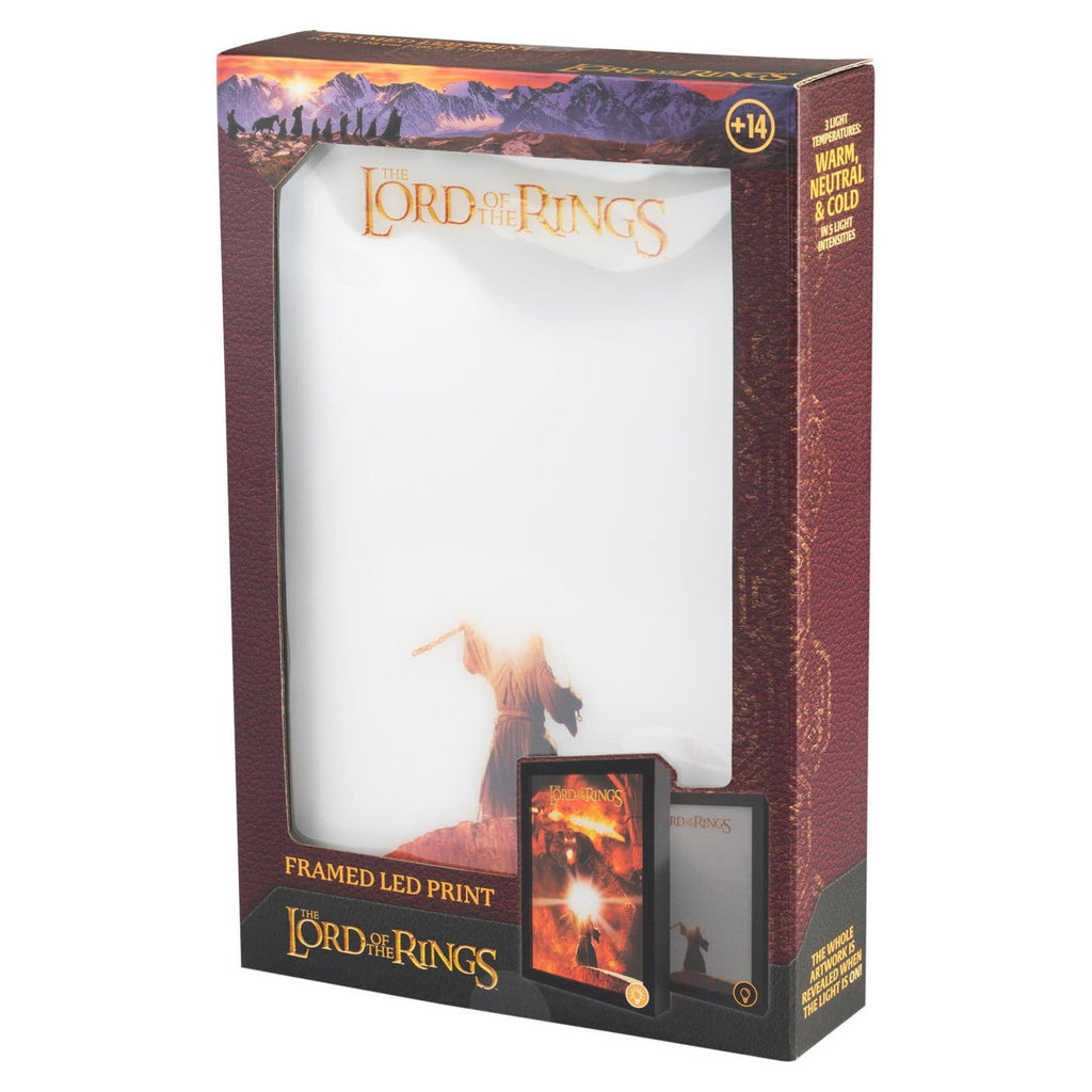 Productafbeelding In de Ban van de Ring Gekaderd LED-paneel 28 x 20 cm