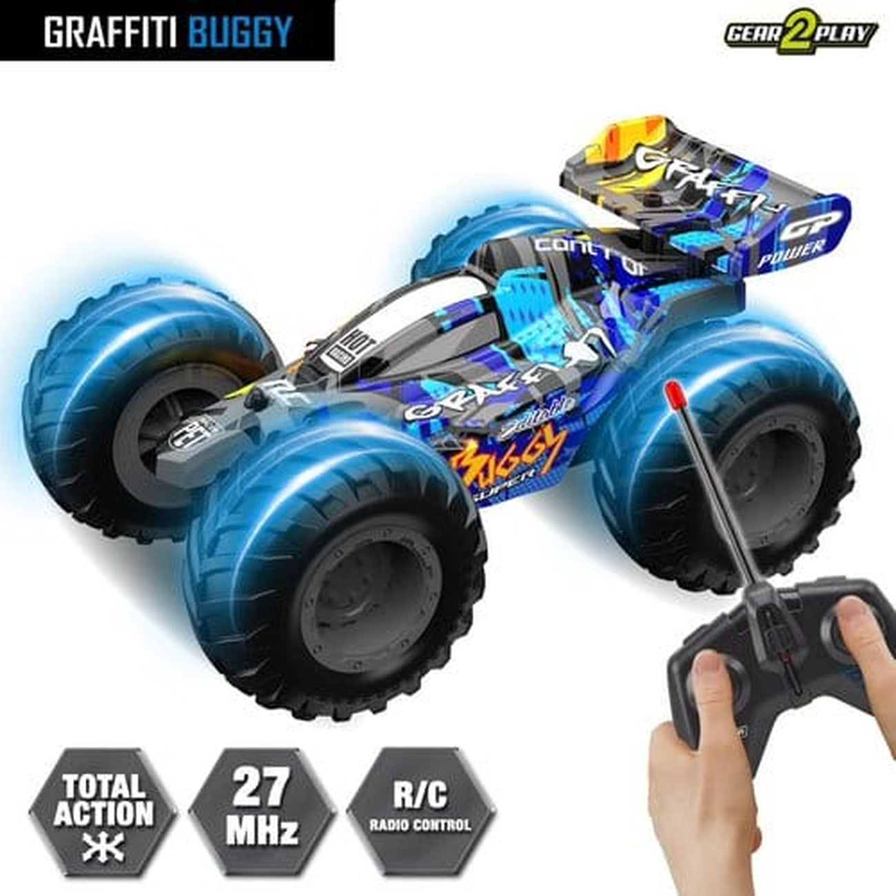 Productafbeelding Gear2Play Voertuig – Radiografisch bestuurbare RC Buggy Graffiti Buggy