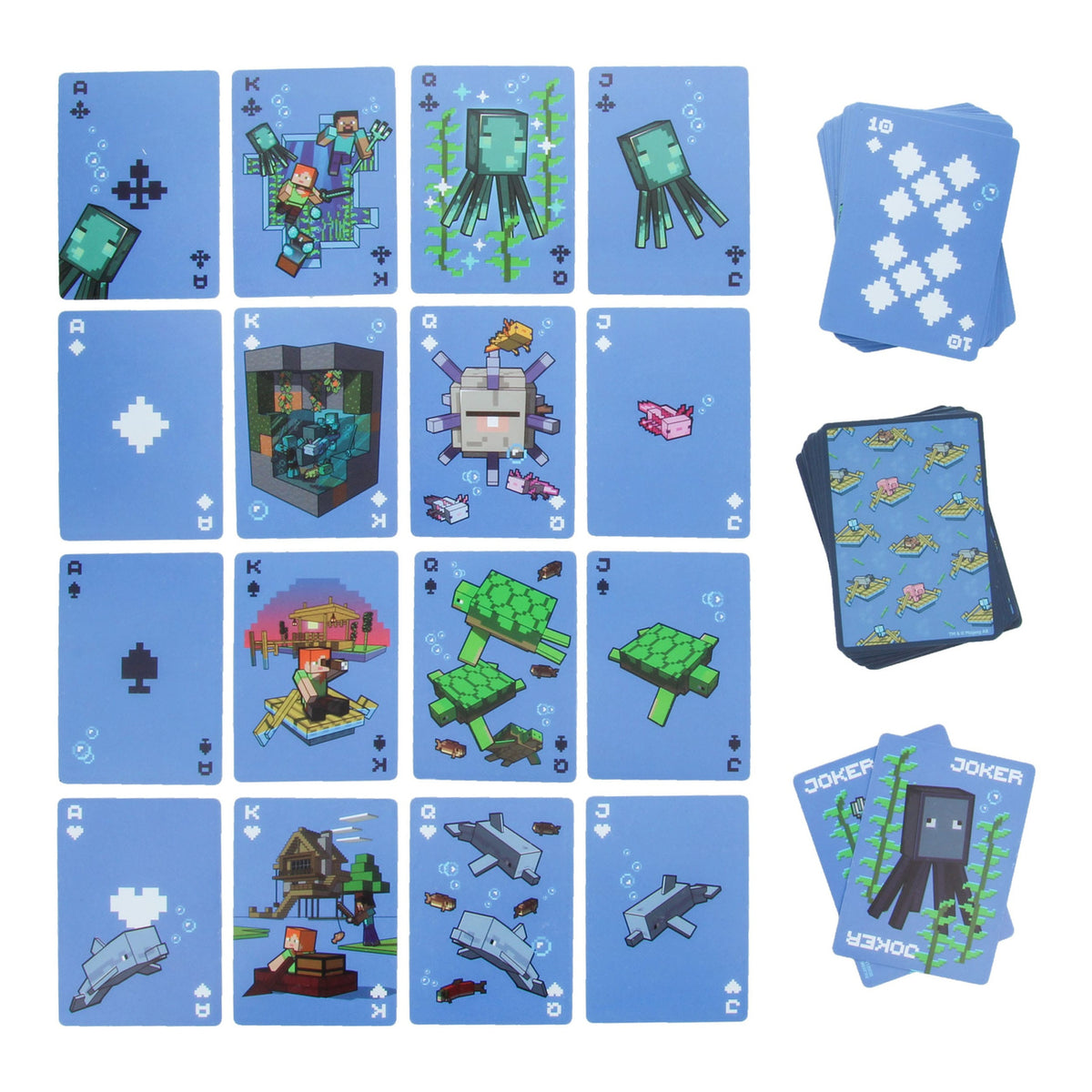 Productafbeelding Minecraft Waterproof speelkaarten